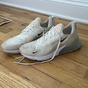 Nike Air Max 270 Cream and Black Sneakers